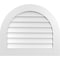 Ekena Millwork Round Top Surface Mount PVC Gable Vent: Non-Functional, w/ 3-1/2"W x 1"P Standard Frame, 30"W x 26"H GVPRT30X2601SN - alternate 1